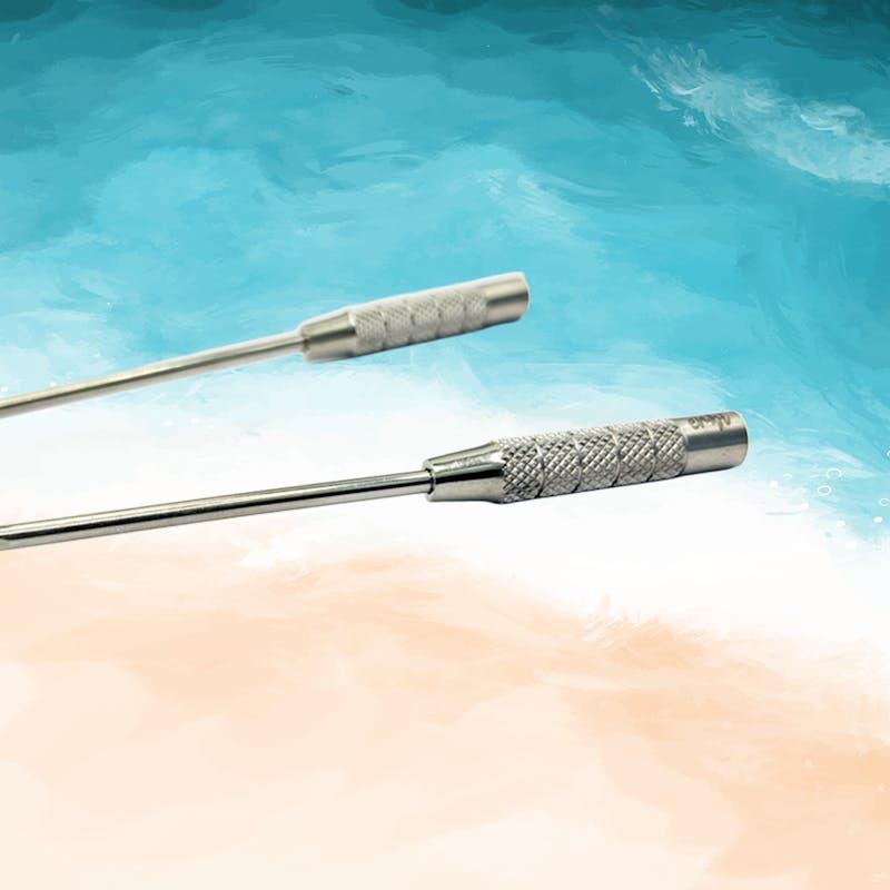 Load image into Gallery viewer, embi Oral Wellness Edge Premium Stainless Steel Tongue Scraper 1pc
