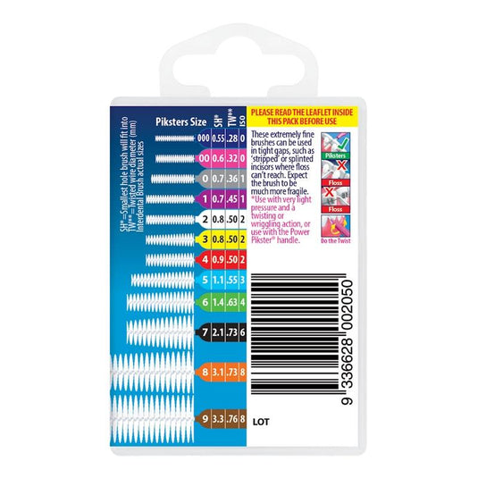 Piksters Interdental Brushes Pink Size 00 40pk