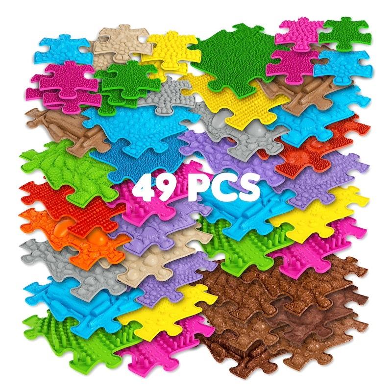 Load image into Gallery viewer, Muffik Diamond Sensory Play Mats - 49 pcs Set
