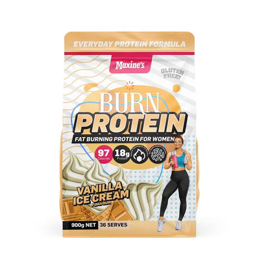 Maxine's Burn Protein Value 900g - Vanilla Ice Cream Bundle