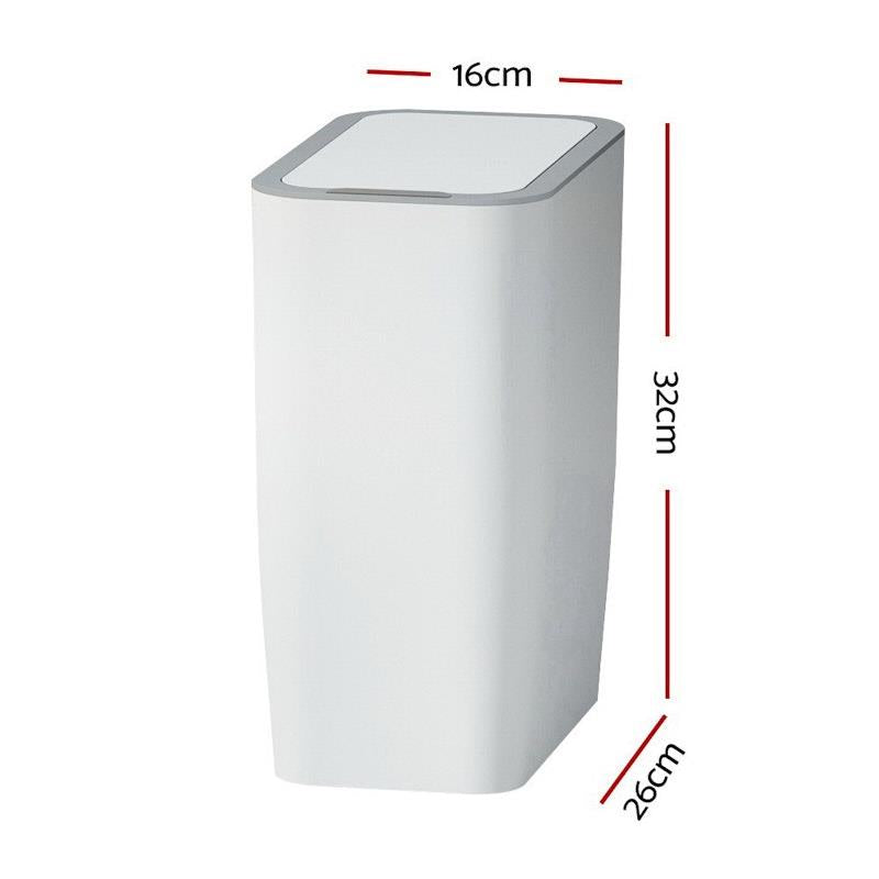 Load image into Gallery viewer, Devanti 9L Motion Sensor Bin Rubbish Automatic White

