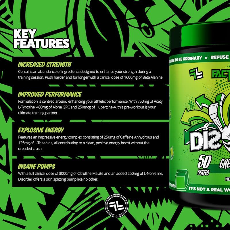 Load image into Gallery viewer, Faction Labs Disorder Original - 50 serves Green Haze
