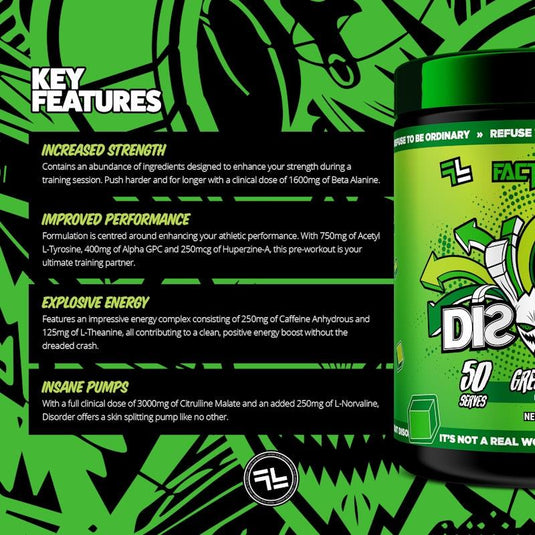 Faction Labs Disorder Original - 50 serves Green Haze