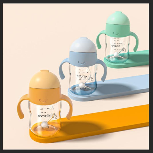 Evorie Tritan Baby 360 Straw Water Bottle Sippy Cup 200mL, Amazon 1Unit