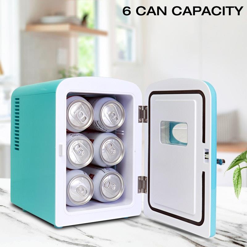 Load image into Gallery viewer, Koolatron Portable Mini Fridge Aqua Green 4 Litre
