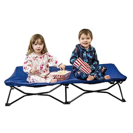 Regalo Portable 122cm Foldable Bed Toddler/Kids 2-5y Blue 1pc