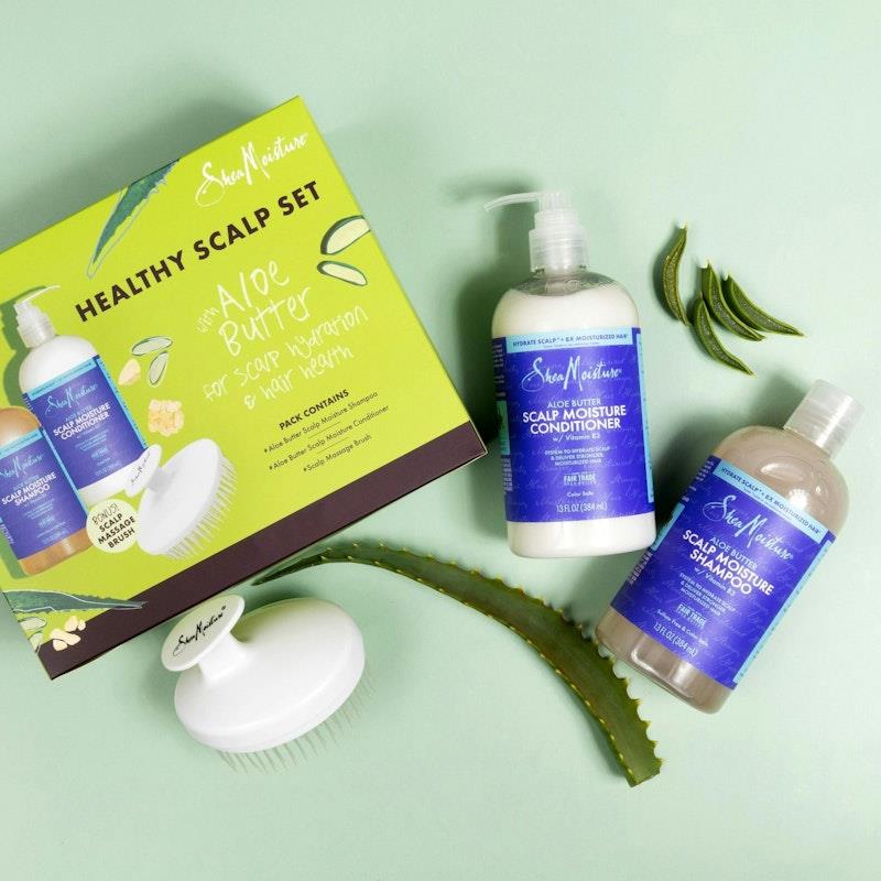 Load image into Gallery viewer, SheaMoisture Healthy Scalp Kit Aloe Vera 3 Pieces Value Pack
