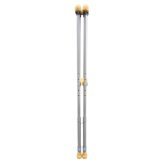 Livingstone Underarm Crutches Medium Aluminium Adjustable 114-134cm 1Pair