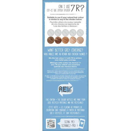 Tints of Nature 7R Soft Copper Blonde Permanent Hair Dye 130ml