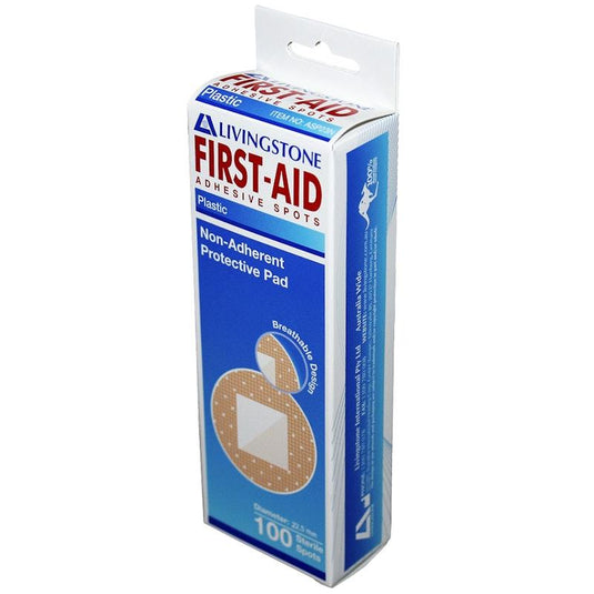 Livingstone Adhesive Round Spot Plaster with Pad 22.5 mm 100 Pieces/Box