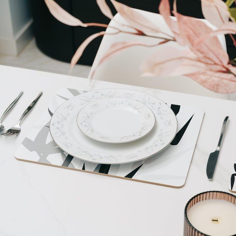 Load image into Gallery viewer, Clevinger MDF Placemats and Coasters Bamboo 8 Pieces
