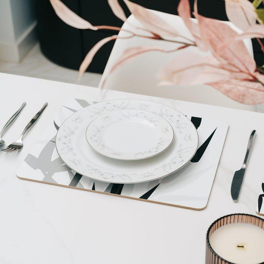 Clevinger MDF Placemats and Coasters Bamboo 8 Pieces