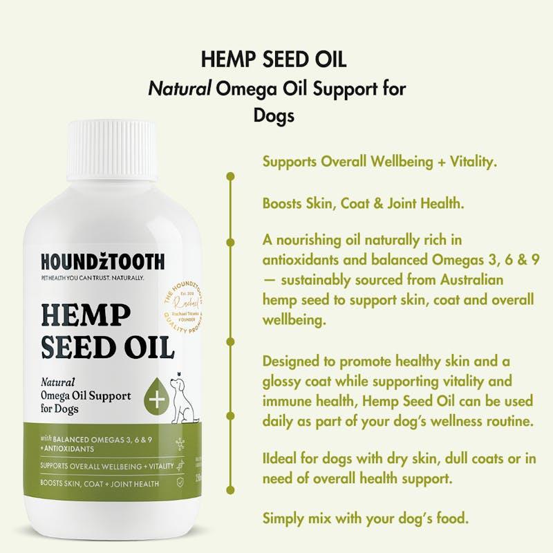 Load image into Gallery viewer, HOUNDZTOOTH Hemp Seed Oil for Dogs 250ml
