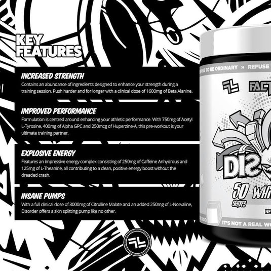 Faction Labs Disorder Original - 50 serves White Snow
