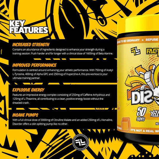 Faction Labs Disorder Original - 50 serves Yellow Fever