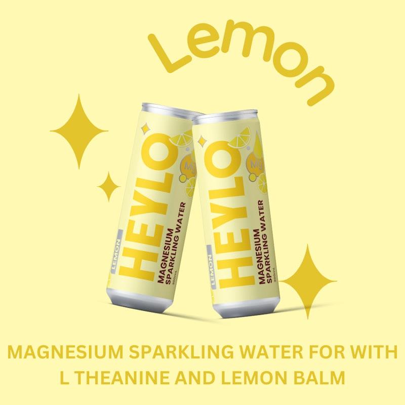 Load image into Gallery viewer, Heylo Magnesium Sparkling Water - Calm - Lemon 24x300ml
