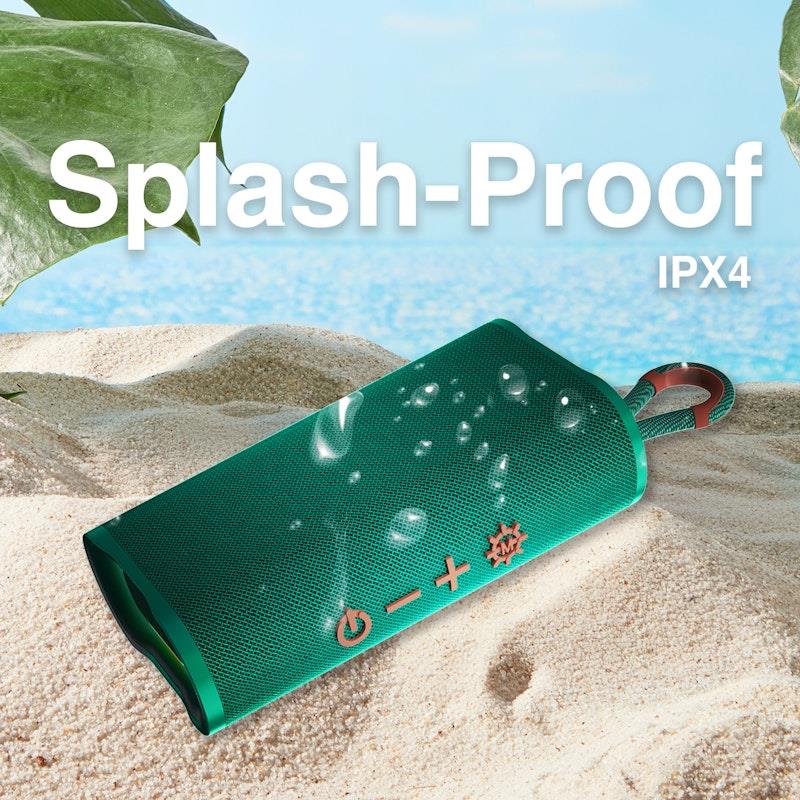 Load image into Gallery viewer, Laser Splash Proof Bluetooth Speaker Green
