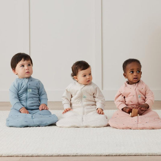 ergoPouch Jersey Sleeping Bag 2.5 TOG Sleeved Oatmeal Marle 3-12Months