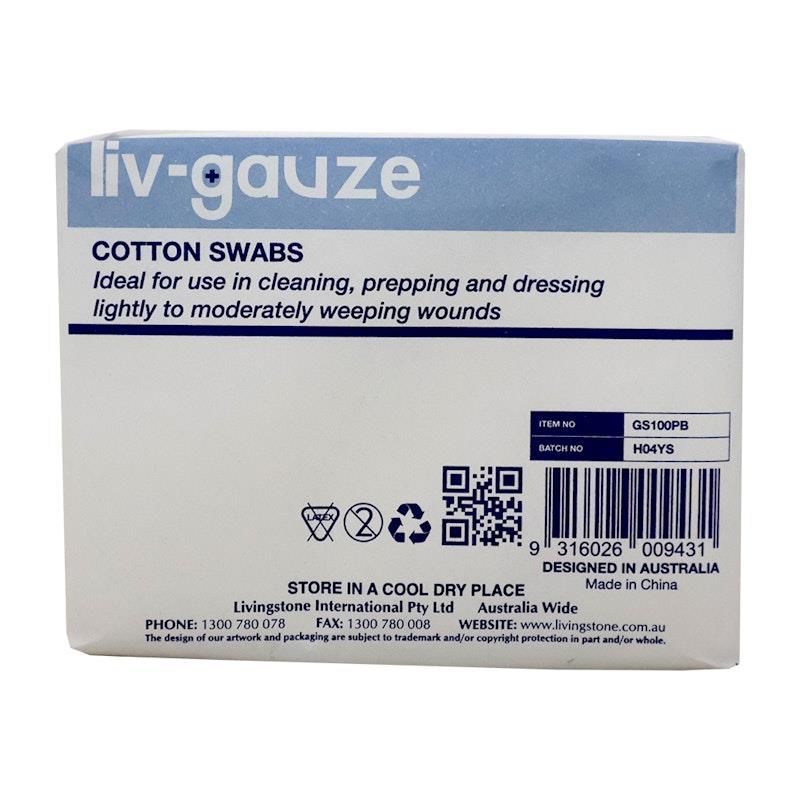 Load image into Gallery viewer, Livingstone Gauze Swabs 8 ply Cotton Non-Sterile 10 x 10 cm 100 Pieces/Box
