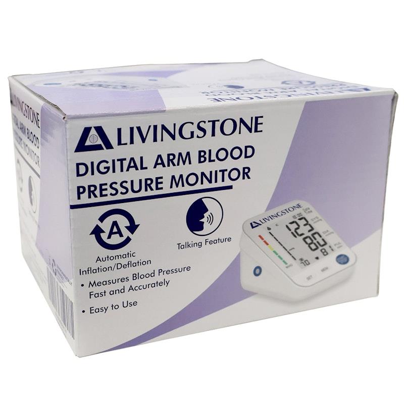 Load image into Gallery viewer, Livingstone Digital Blood Pressure Monitor with Talking Feature 1set
