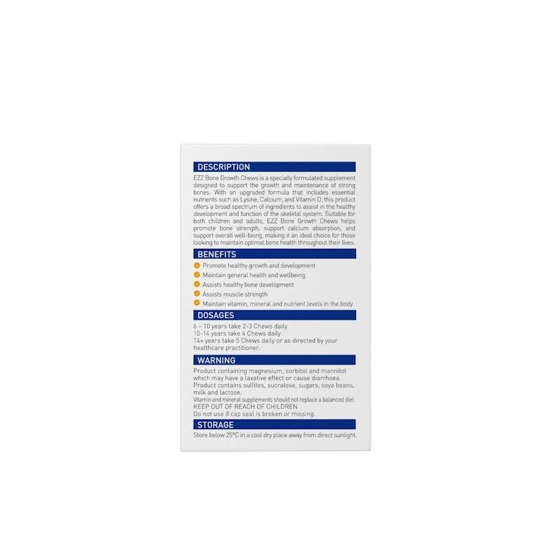 Load image into Gallery viewer, EZZ Bone Growth Chews 120Tablets
