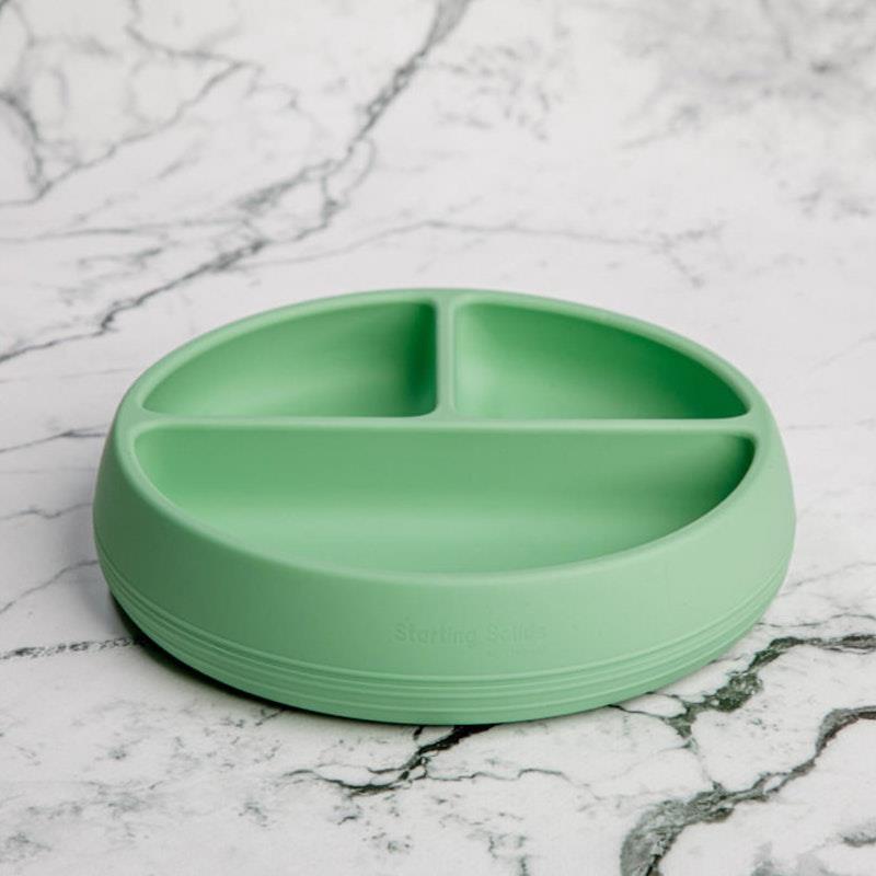 Load image into Gallery viewer, Starting Solids Australia Suckie Scoop Divided Plate Mint Crisp

