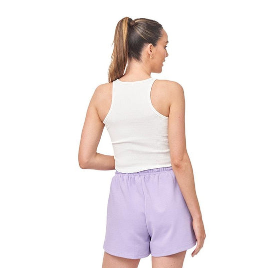 Tully Lou Ribbed Tank White M