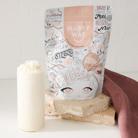 Happy Way Like A Vegan Vanilla Vegan Protein Powder 1kg