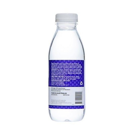 Mineralyte Hydrate+ Ready to Drink Blackberry Flavoured 500ml 6Pack
