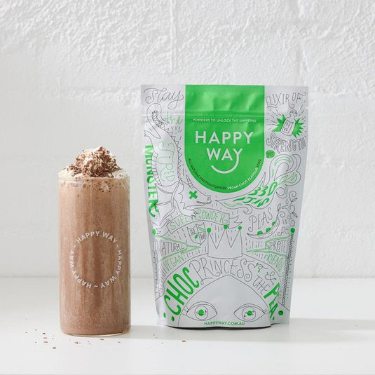 Happy Way Choc Pea Princess Vegan Protein Powder 500g