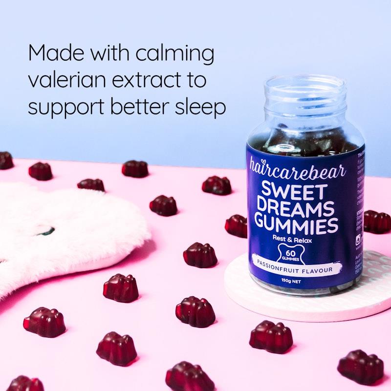 Load image into Gallery viewer, Haircarebear Sweet Dreams 3x60 Gummies Pack
