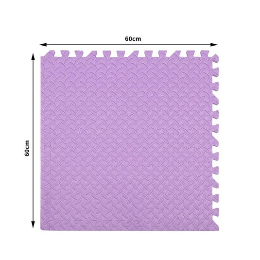 BoPeep EVA Foam Kids Play Mat Floor Baby Crawling Interlocking Waterproof Purple 4Pack