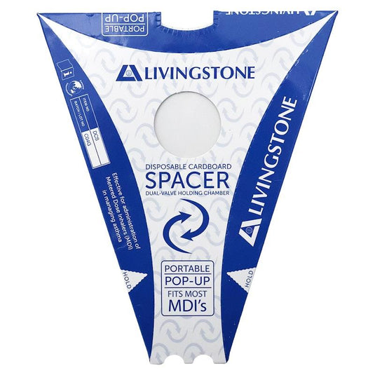 Livingstone Disposable Biodegradable Cardboard Asthma Spacer 1Piece