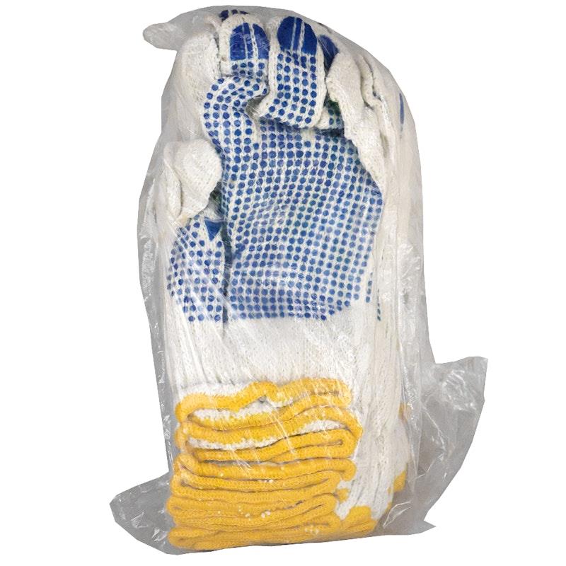Load image into Gallery viewer, Livingstone Cotton Gloves Seamless Knitted with Dot Palm 12 Pairs/Bag
