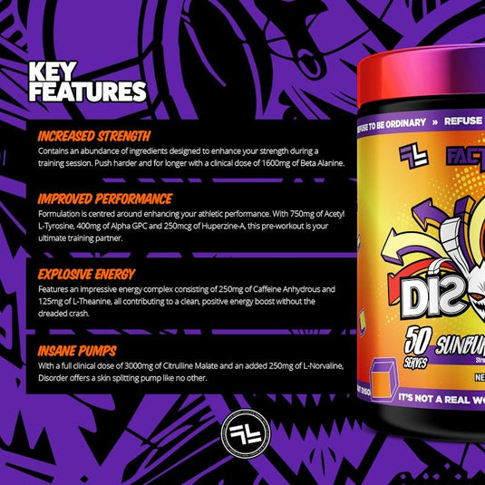 Faction Labs Disorder Original - 50 serves Sunburnt Country