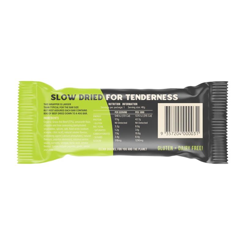 Load image into Gallery viewer, Chief Organic Beef Bars - Chipotle &amp; Lime 12 Pack
