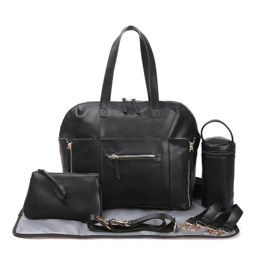 Hannah & Henry Chelsea Convertible Nappy Bag Black