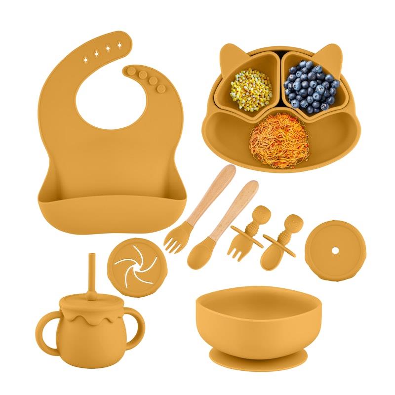 Load image into Gallery viewer, Zoe Sage Silicone Baby Feeding Set 11pc Bundle Sundance
