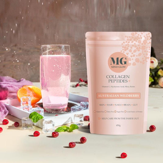 Mind Glow Australian Wildberry Collagen Peptides+ 450g Single Pack