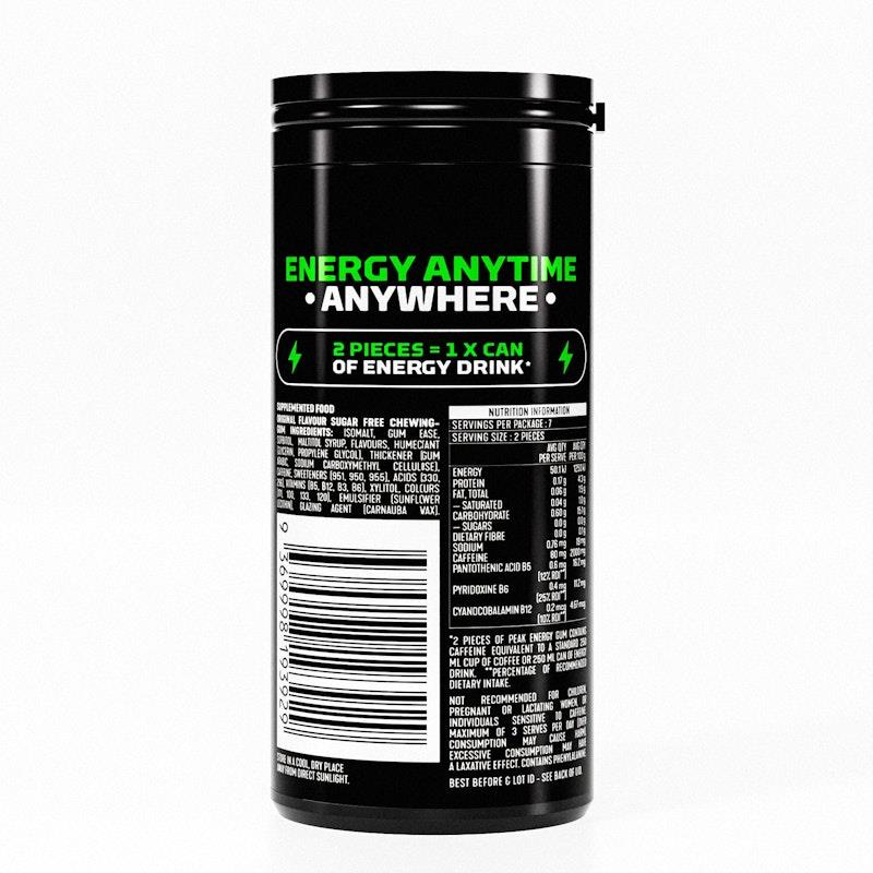 Load image into Gallery viewer, Peak Energy Gum Original 12 Pack
