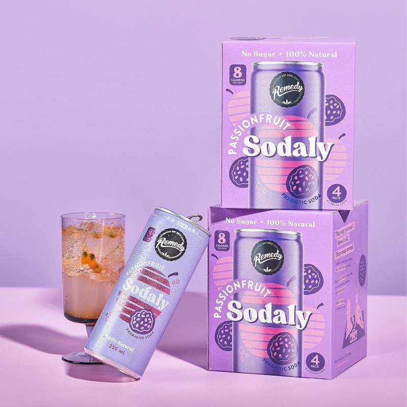 Load image into Gallery viewer, Remedy Sodaly Passionfruit - 24 x 250ml Pack
