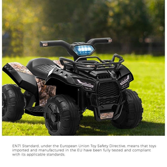 Mazam Ride On Car Electric ATV Bike Vehicle for Toddlers Kids Black