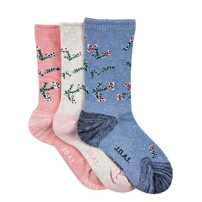 Load image into Gallery viewer, Jack of All Trades 12 Pairs of Women's Top to Toe Comfort Socks - Floral Size 5-10
