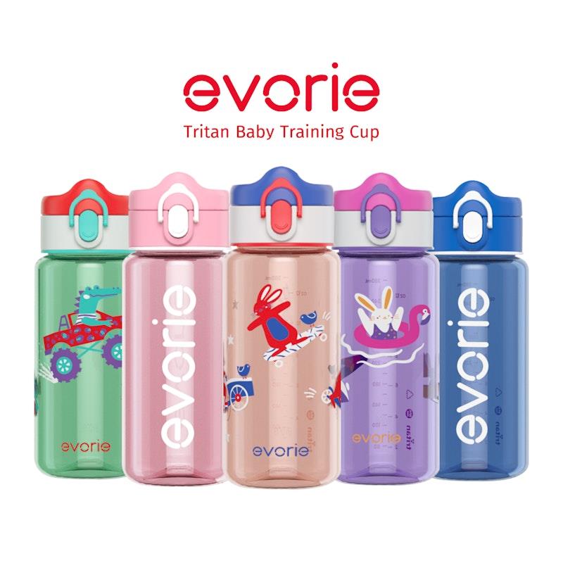Load image into Gallery viewer, Evorie Tritan Kids Drinking Spout Water Bottle 380mL, Classic Pink 1Unit
