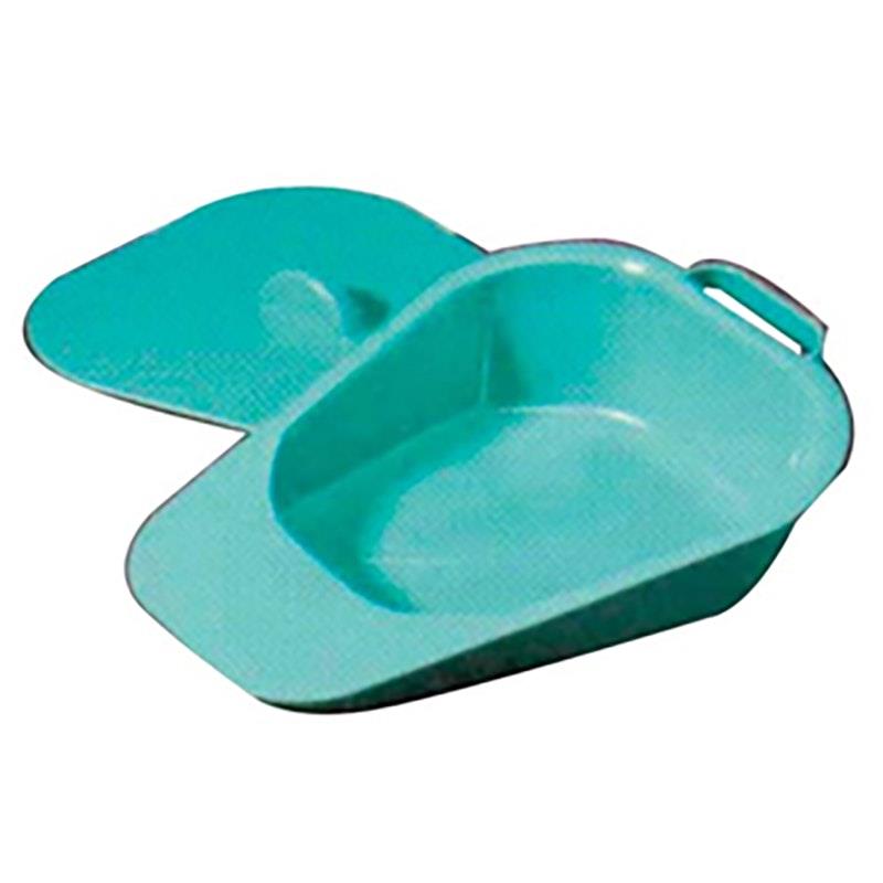 Load image into Gallery viewer, Livingstone Bedpan with Lid Slipper Type Green Autoclavable Plastic 1Piece

