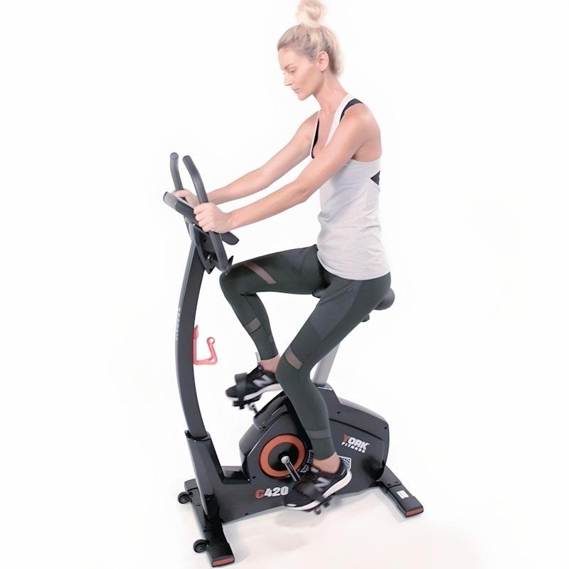 Load image into Gallery viewer, York C420 Upright Exercise Bike One Size
