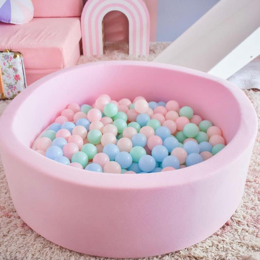 Riababy Soft Round Ball Pit Pink