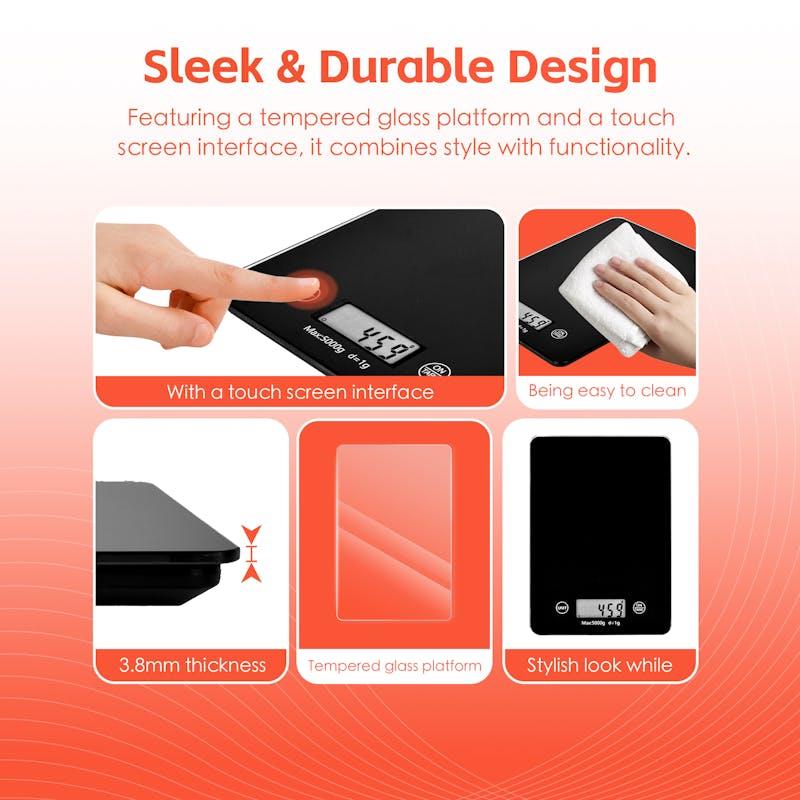 Load image into Gallery viewer, Cook Easy 5KG Digital Glass Kitchen Scale 1Unit
