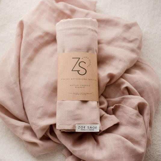 Zoe Sage Organic Muslin Swaddle Wrap Sunset 1pc