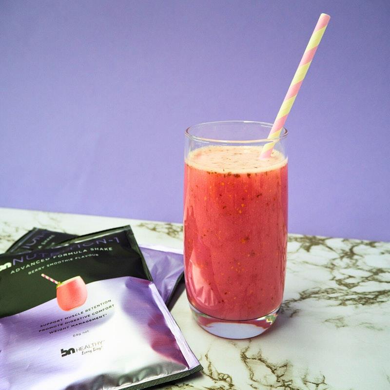 Load image into Gallery viewer, BN Nutrition-1 Advanced Formula Shake 64g Berry Smoothie Flavour
